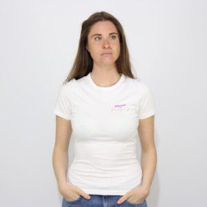 T-SHIRT ESME STRETCH NERVOSA MA DELIZIOSA BIANCA