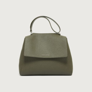 Borsa Sveva soft media in pelle con tracolla bosco