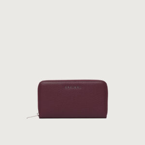 Portafoglio soft in pelle con RFID chianti