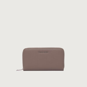 Portafoglio soft in pelle con RFID taupe