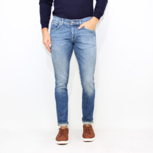 Jeans George stretch lavaggio medio chiaro Gots pulito