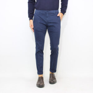 Pantalone Gaubert in gabardina stretch mano calda blu universo