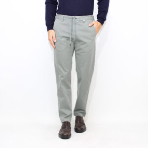 Pantalaccio in gabardina di cotone stretch grigio