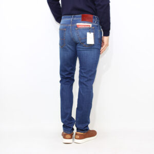 Jeans Nick Slim super stretch blu medio salpa mattone