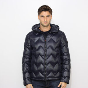 Piumino Honova Lks con trapunta chevron blu grafite