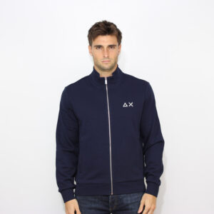 Felpa fullzip blu navy