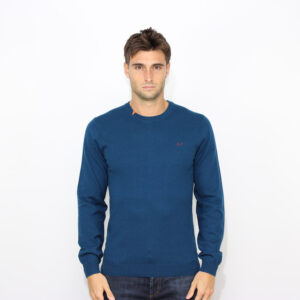 Maglia girocollo petrolio