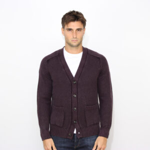 Cardigan tinto capo frosted bordeaux