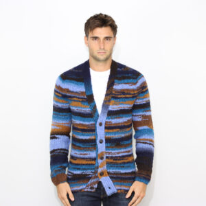 Cardigan con bottoni multicolor