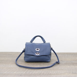 Postina® Daily Baby in pelle martellata blue pavon