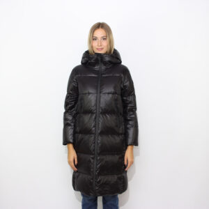 Piumino Selectric in nylon lucido nero