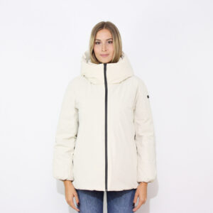 Piumino Montecristo parka over Short wom jkt light cream