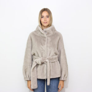 Caban in eco visone perla