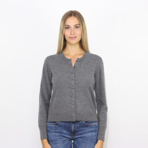 Rebecca crop in lana grigio