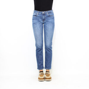 Jeans slim Coco in denim stretch lavaggio medio pulito bluesign