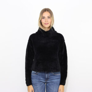 Maglia Cinematt turtleneck wom knit black