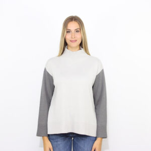 Maglia collo alto color block ghost