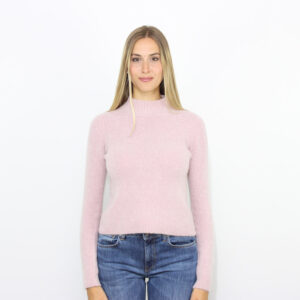 Lupetto alpaca stretch rosa antico