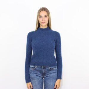 Lupetto alpaca stretch blu