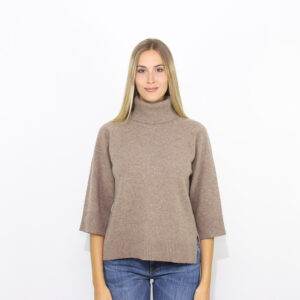 Dolcevita manica a tre quarti greige