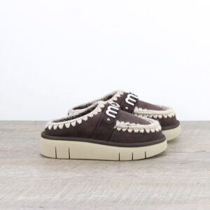 Bounce clog metal logo mocha