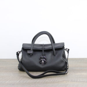 Dotta® Small in pelle martellata nero