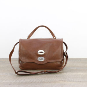 Postina® Tabacco Small in pelle liscia brown sandalo