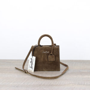 Shop bag Mini in pelle scamosciata marrone