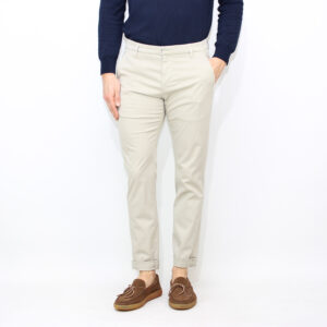 Pantalone Gaubert in cavallery di cotone stretch noce