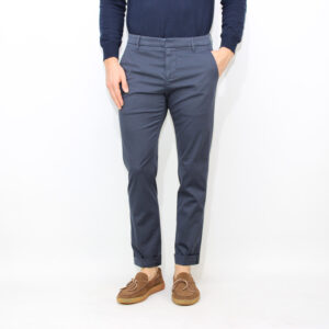 Pantalone Gaubert in cavallery di cotone stretch blu universo
