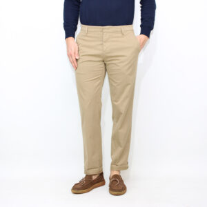 Pantalone Gaubert Relax in gabardina leggera noce