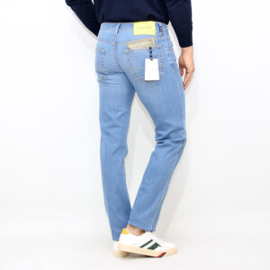 Jeans Nick in denim comfort blu chiaro salpa lime