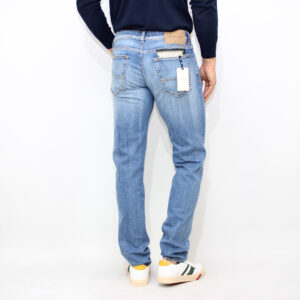 Jeans Nick Slim super stretch blu medio salpa beige blush
