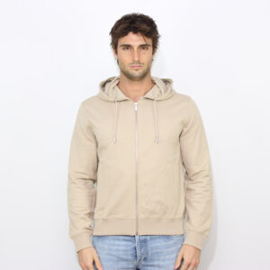 Felpa con cappuccio full zip tech stone