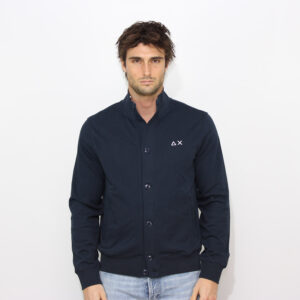 Cardigan in felpa blu navy