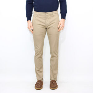 Pantalone Gaubert in armatura di cotone stretch noce