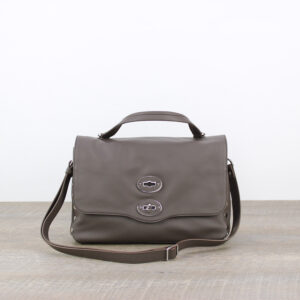 Postina® Saeta Small in pelle liscia brown gianduiotto