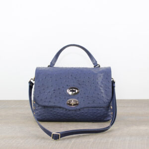 Postina® Cactus Small in pelle blue soffio di vetro