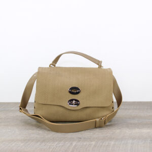Postina® Amoretto Small in pelle laserata beige maggese
