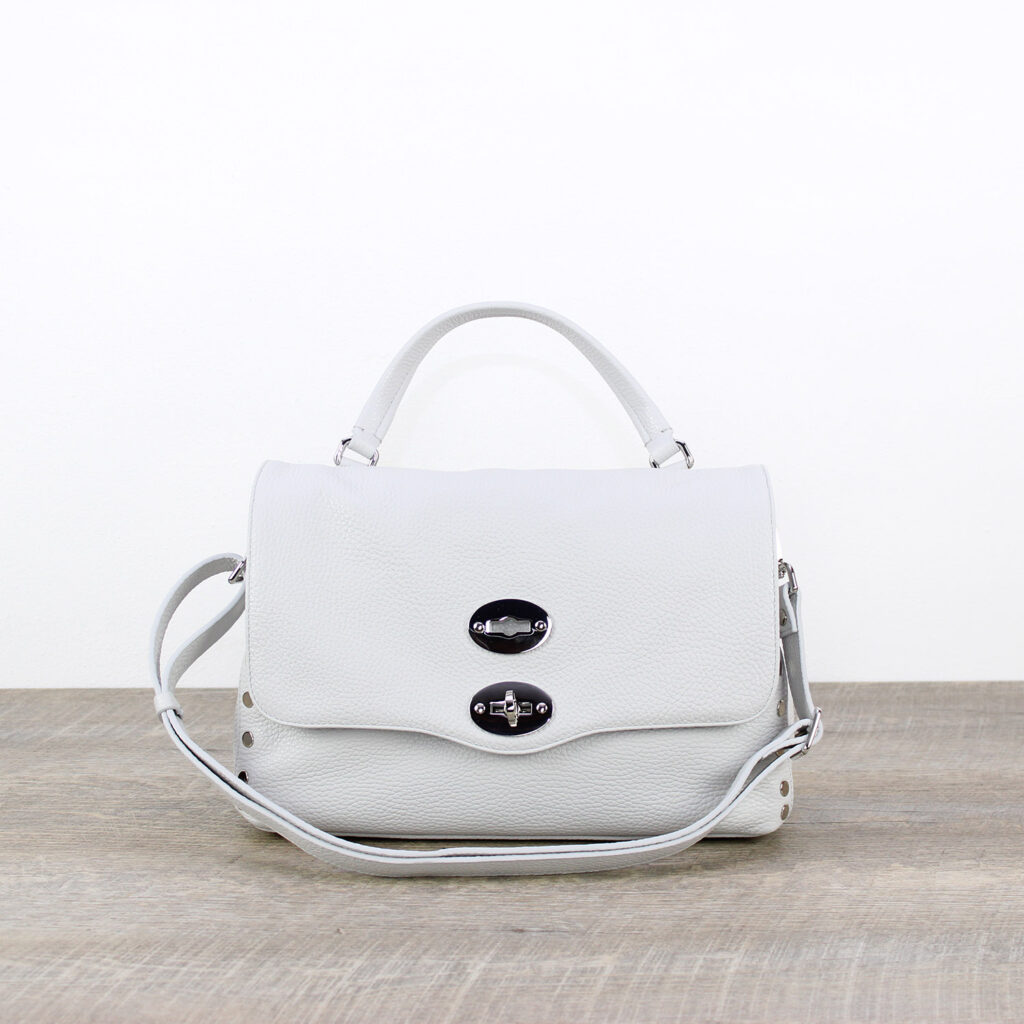 Postina® Daily Small in pelle martellata grey carrara