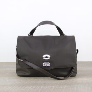 Postina® Rimboccata Tokyo Medium in nylon brown noce di Sorrento