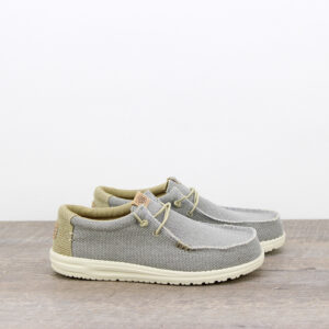 Wally braided flannel grey - olive grey