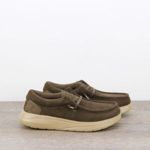 Wally comf suede teak brown - incense