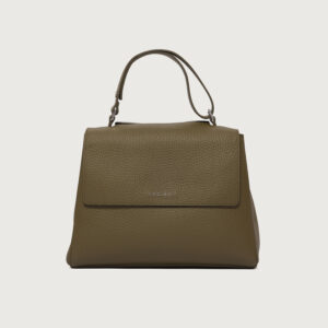 Borsa Sveva soft media in pelle con tracolla oasi