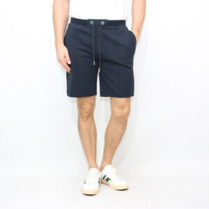 Bermuda in piquet di cotone blu navy