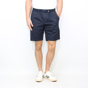 Bermuda con coulisse in tessuto light active tecnico blu