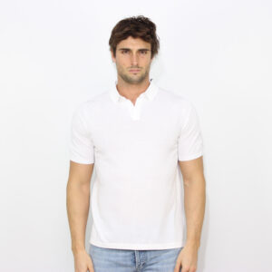 Polo Sloan in filo bianca