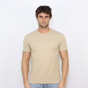 T-shire Zole in piquet stretch di cotone e seta grigio silice