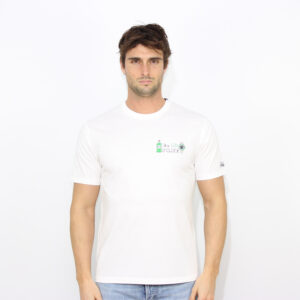 T-shirt ricamata Gin o'clock bianco