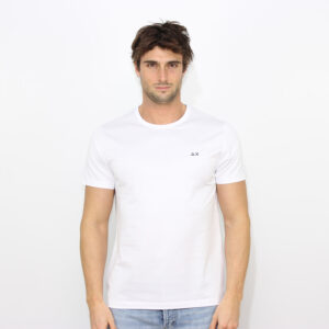 T-shirt in jersey di cotone mercerizzato bianco